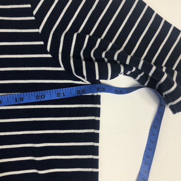 POLO RALPH LAUREN‎ GOLF FIT Large Men's Blue Cotton Shirt Striped L D24 - Picture 5 of 5